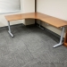 Maple IKEA Galant Modular Open Style L Suite Desk w Grey Legs